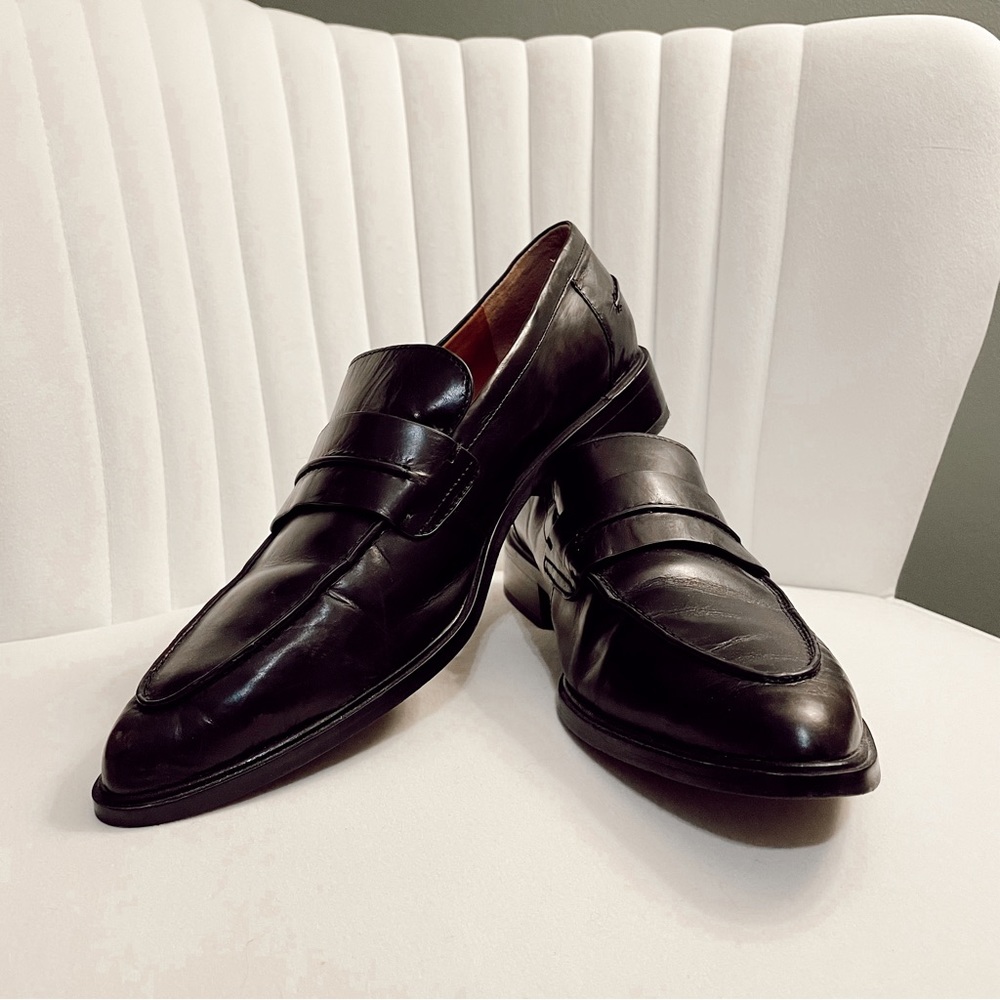Franco Sarto Black Loafers
